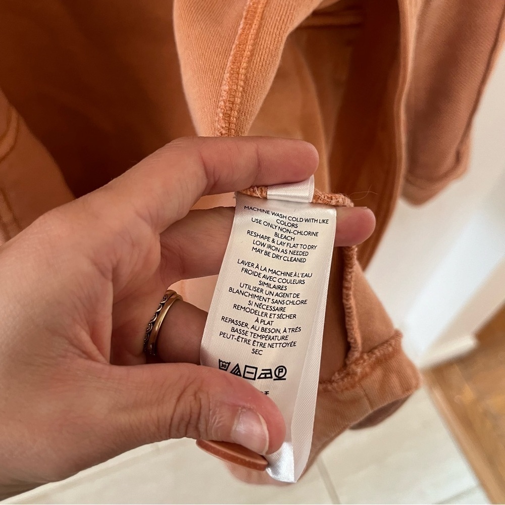 Anthropologie Pilcro Shirt Shacket Utility Jacket  Coral XS - Picture 10 of 16
